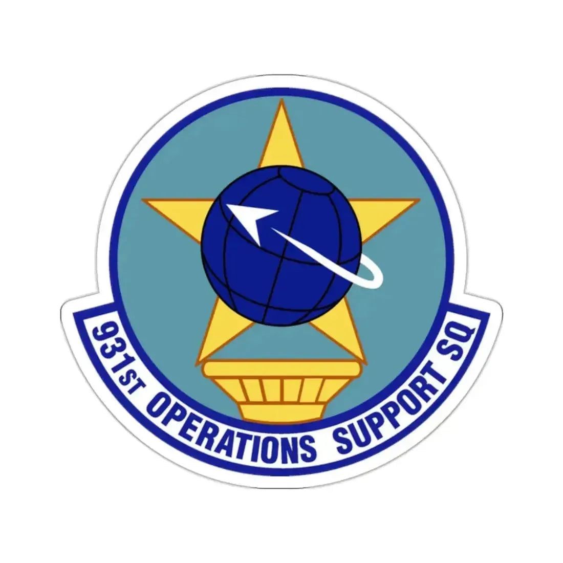 931st Operations Support Squadron (U.S. Air Force) STICKER Vinyl Kiss-Cut Decal 2 Inch White - The Sticker Space