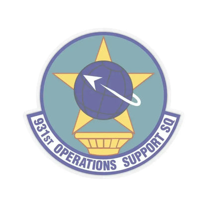 931st Operations Support Squadron (U.S. Air Force) STICKER Vinyl Kiss-Cut Decal 3 Inch Transparent - The Sticker Space