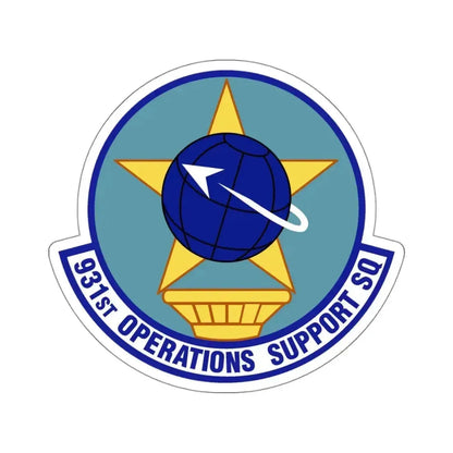 931st Operations Support Squadron (U.S. Air Force) STICKER Vinyl Kiss-Cut Decal 4 Inch White - The Sticker Space