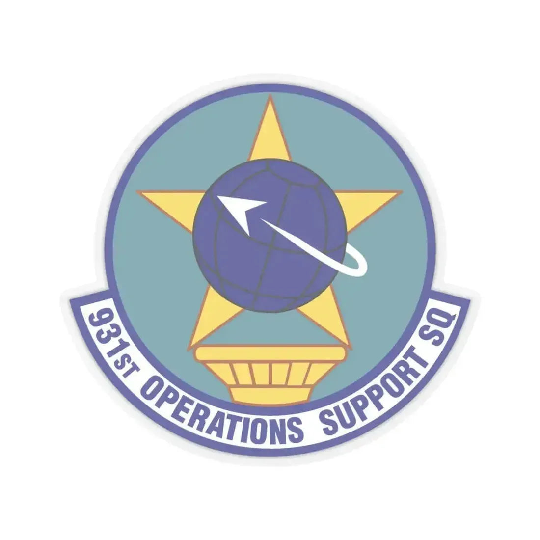 931st Operations Support Squadron (U.S. Air Force) STICKER Vinyl Kiss-Cut Decal 6 Inch Transparent - The Sticker Space