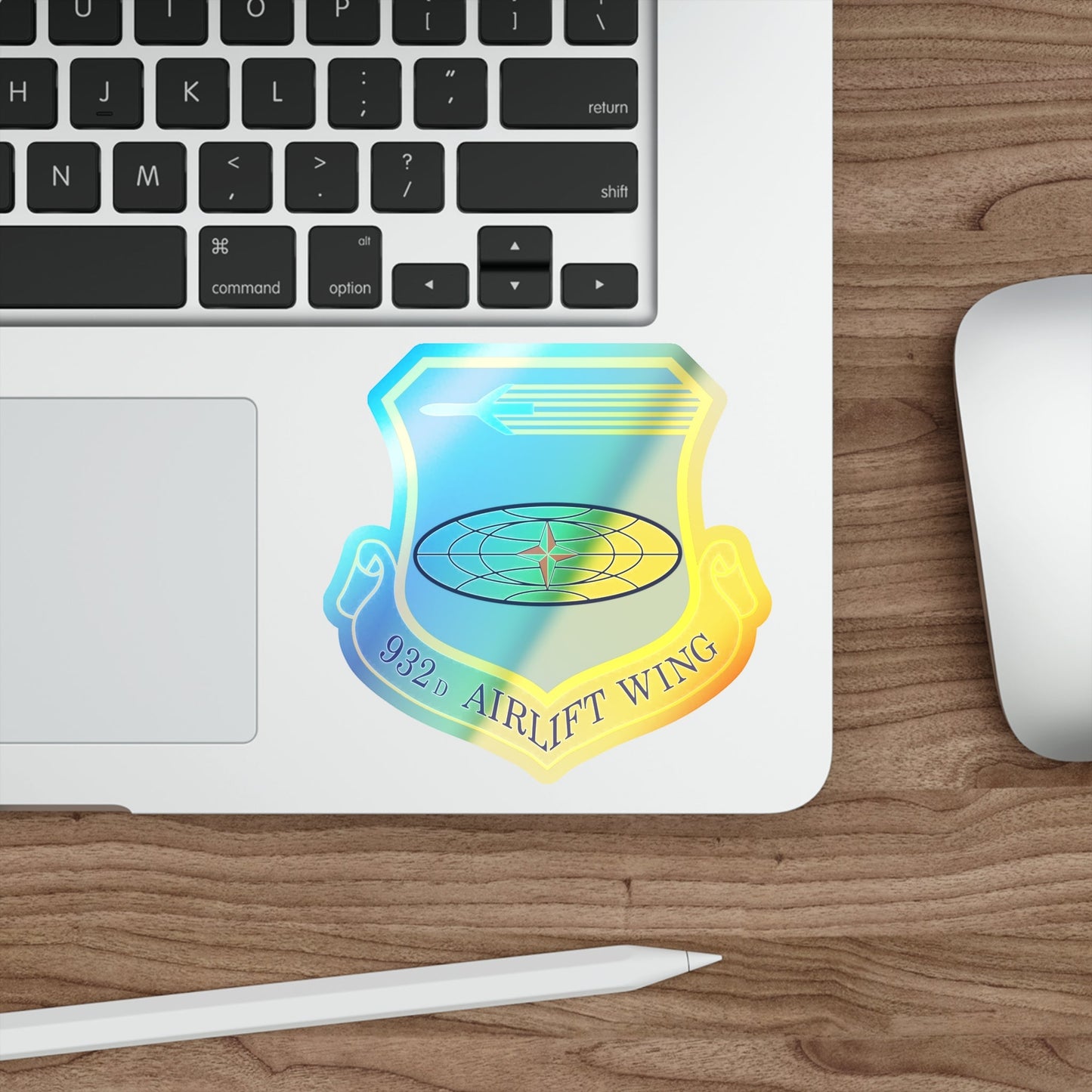 932 Airlift Wing AFRC (U.S. Air Force) Holographic STICKER Die-Cut Vinyl Decal-The Sticker Space