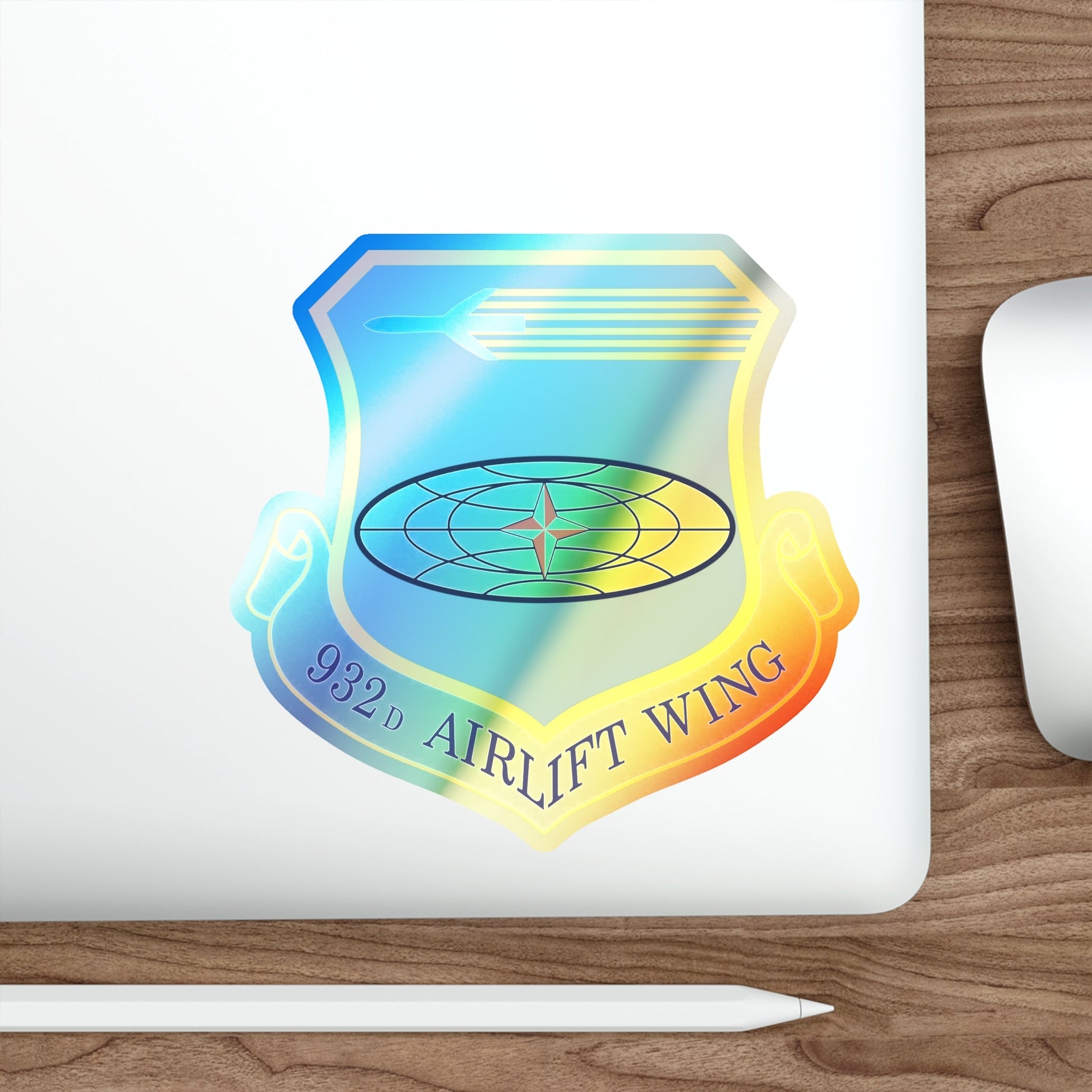 932 Airlift Wing AFRC (U.S. Air Force) Holographic STICKER Die-Cut Vinyl Decal-The Sticker Space