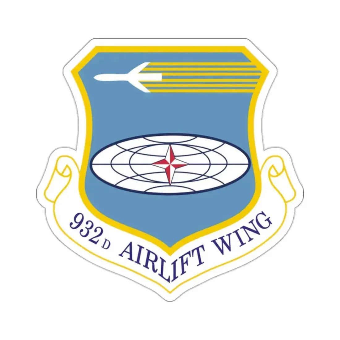 932 Airlift Wing AFRC (U.S. Air Force) STICKER Vinyl Kiss-Cut Decal - The Sticker Space
