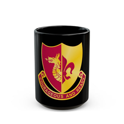 932 Field Artillery Battalion (U.S. Army) Black Coffee Mug-15oz-The Sticker Space