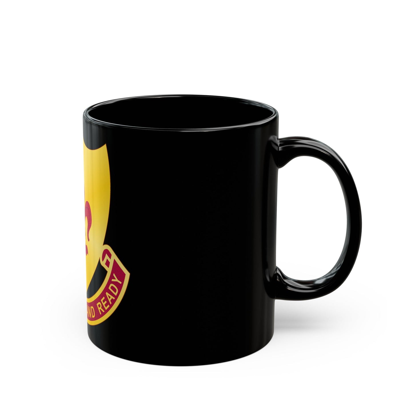 932 Field Artillery Battalion (U.S. Army) Black Coffee Mug-The Sticker Space