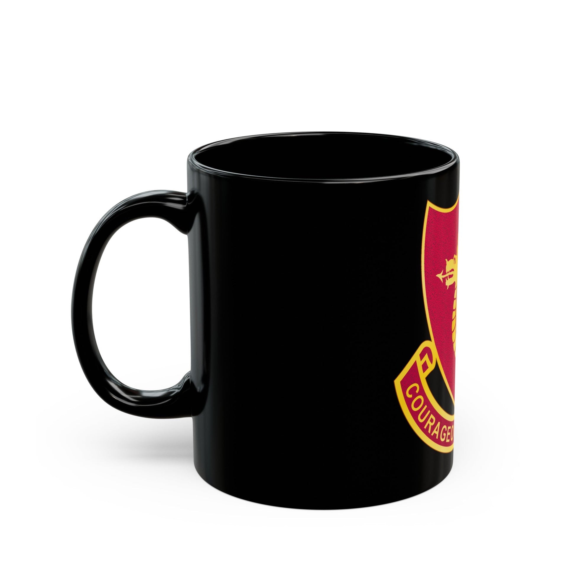 932 Field Artillery Battalion (U.S. Army) Black Coffee Mug-The Sticker Space