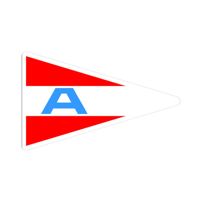 Burgee of Asker Seilforening (Norway) STICKER Vinyl Kiss-Cut Decal