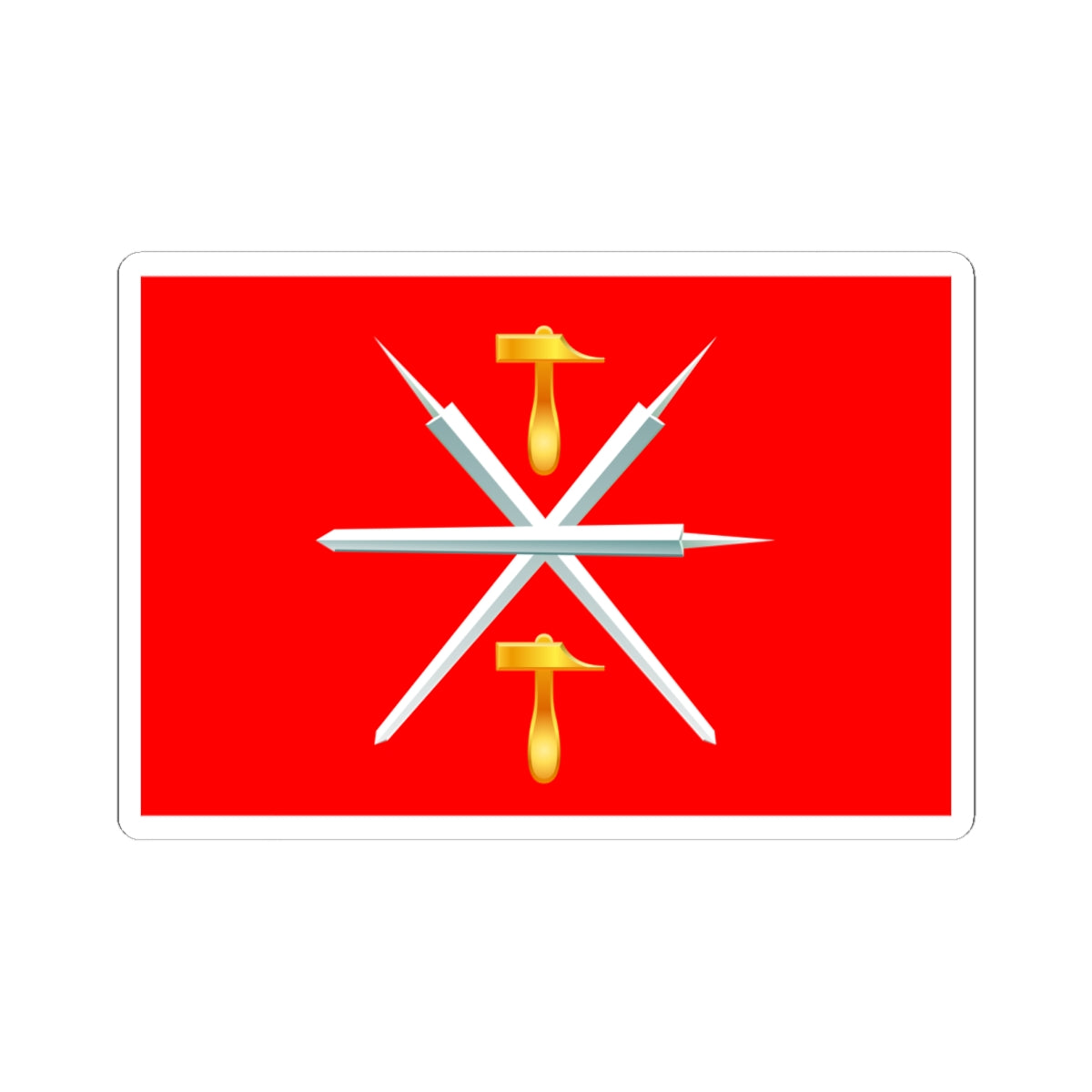 Flag of Tula Oblast (Russia) STICKER Vinyl Kiss-Cut Decal