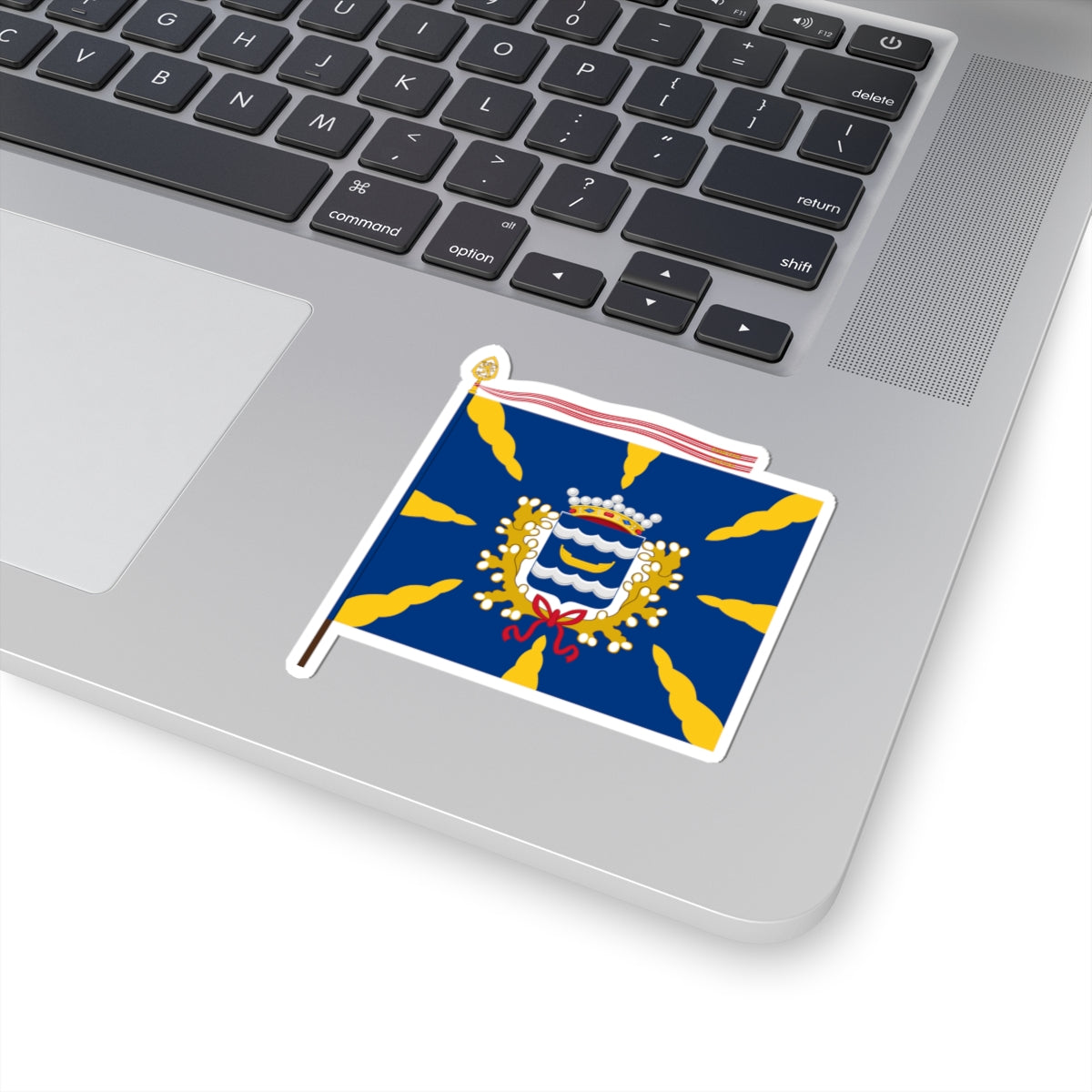 Uudenmaan prikaatin lippu (Finland) STICKER Vinyl Kiss-Cut Decal