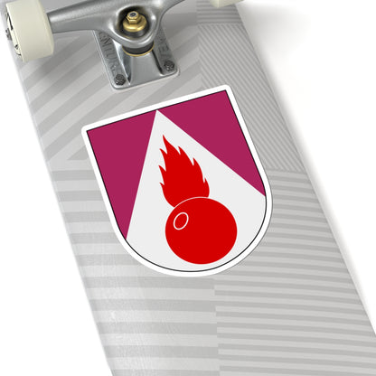 Artilleriregementet 922. kompaniet vapen (Sweden) (Coat of Arms) STICKER Vinyl Kiss-Cut Decal