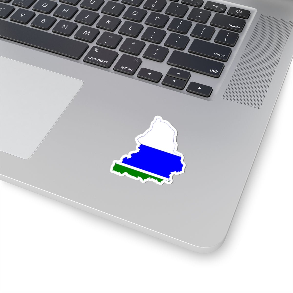 Flag-map of Sverdlovsk Oblast (Russia) STICKER Vinyl Kiss-Cut Decal