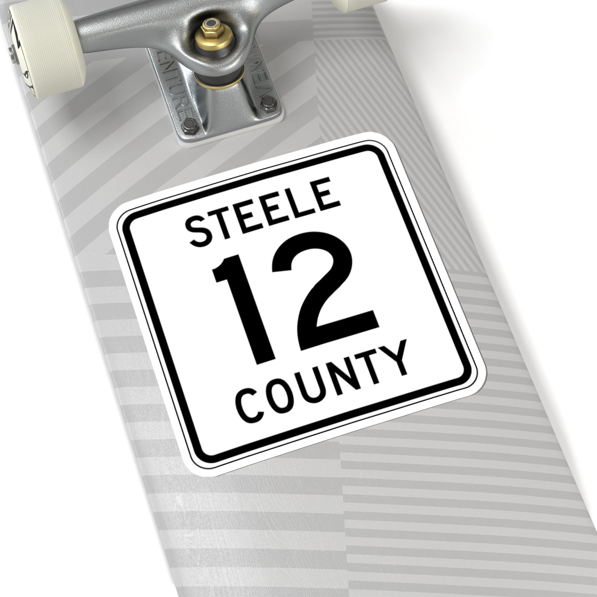 Steele County Route 12 MN (Minnesota) (Road Sign) STICKER Vinyl Kiss-Cut Decal