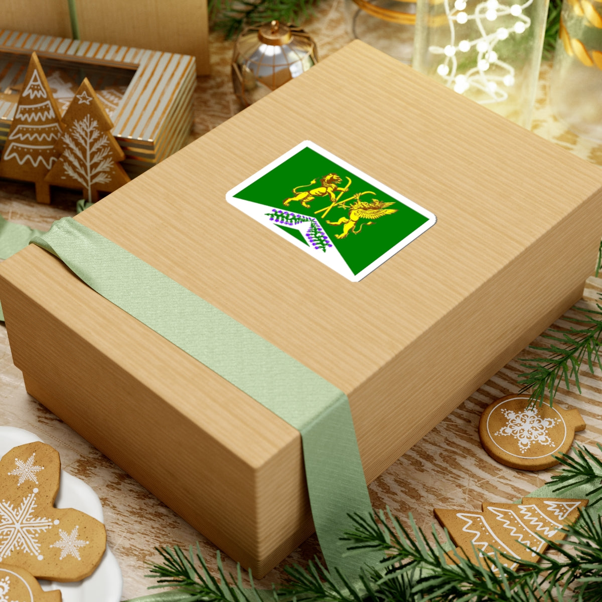 Flag Jukki Leningrad oblast (Russia) STICKER Vinyl Kiss-Cut Decal