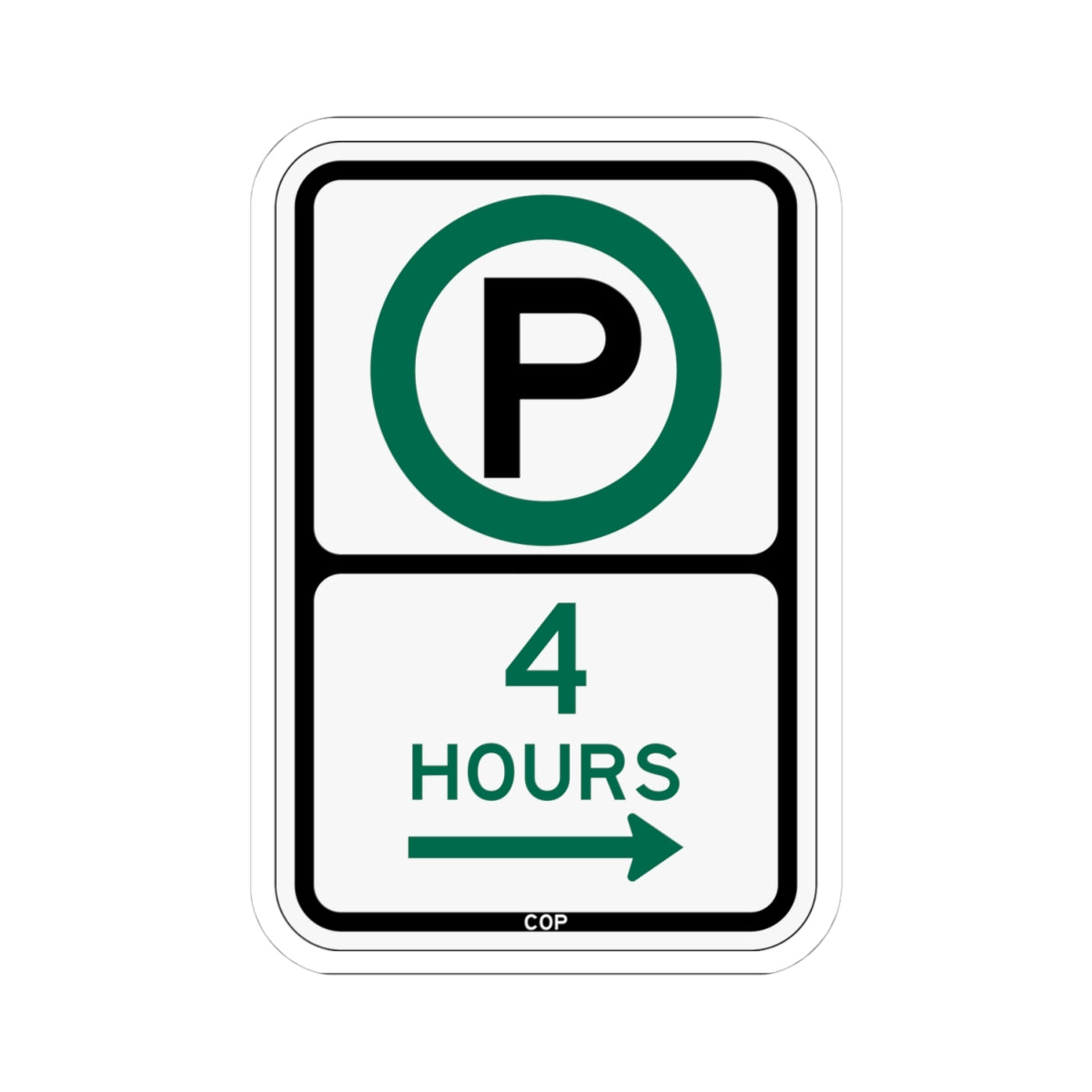 PBOT Road sign P3805R (Oregon) (Road Sign) STICKER Vinyl Kiss-Cut Decal