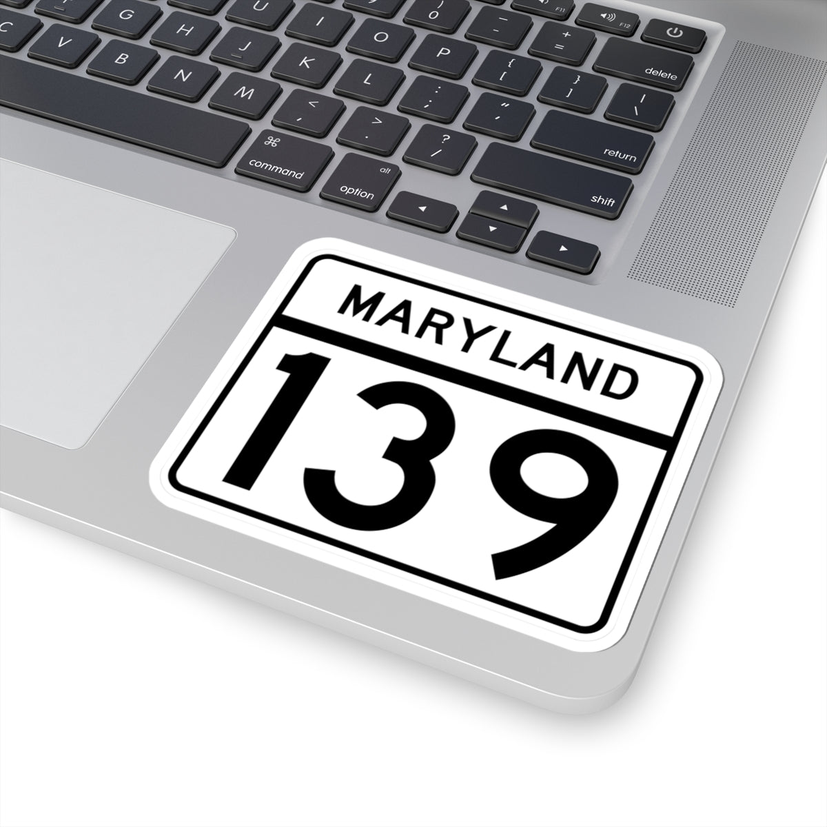MD Route 139 (Maryland) (Road Sign) STICKER Vinyl Kiss-Cut Decal