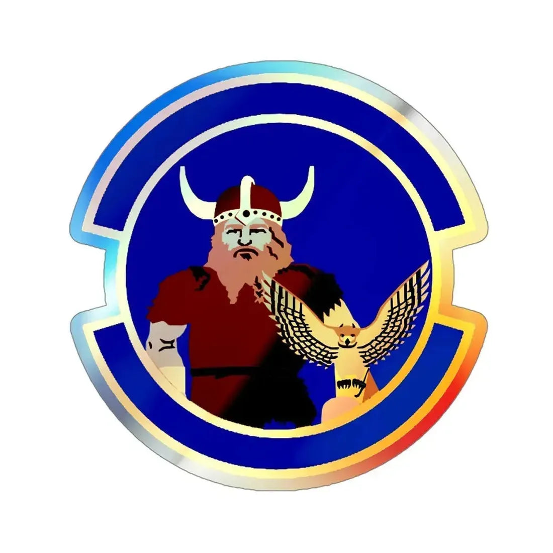 934 Operations Support Squadron AFRC (U.S. Air Force) Holographic STICKER Die-Cut Vinyl Decal 4 Inch Holographic - The Sticker Space