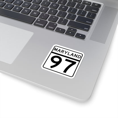 MD Route 97 (Maryland) (Road Sign) STICKER Vinyl Kiss-Cut Decal