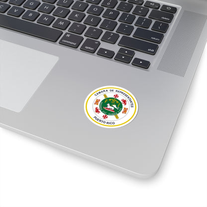 Seal of Puerto Rico House of Representatives - STICKER Vinyl Kiss-Cut Decal