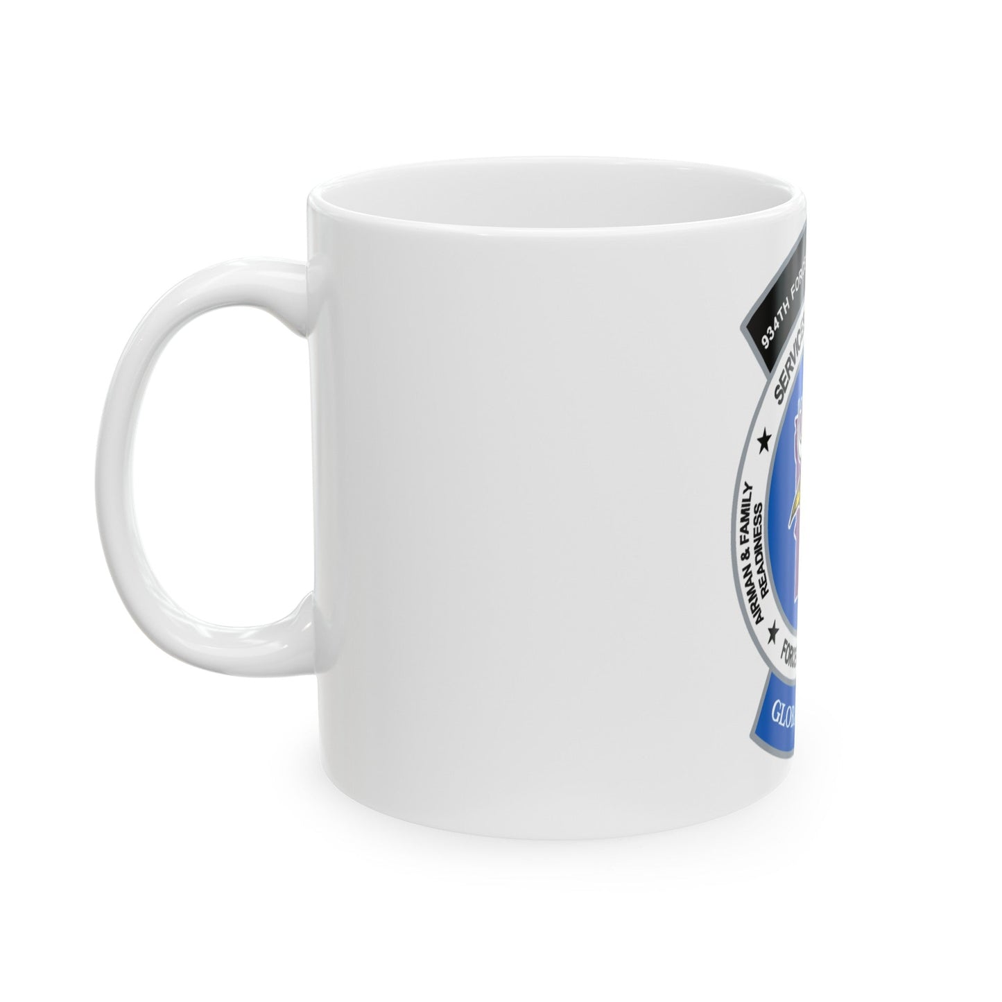 934th Force Support Sq. GLOBAL VIKINGS (U.S. Air Force) White Coffee Mug-The Sticker Space