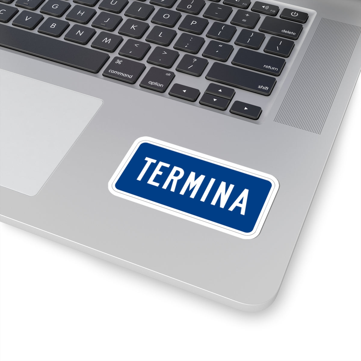 End plate blue es (Puerto Rico) (Road Sign) STICKER Vinyl Kiss-Cut Decal