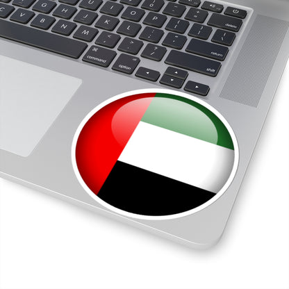 Flag orb United Arab Emirates (United Arab Emirates) STICKER Vinyl Kiss-Cut Decal
