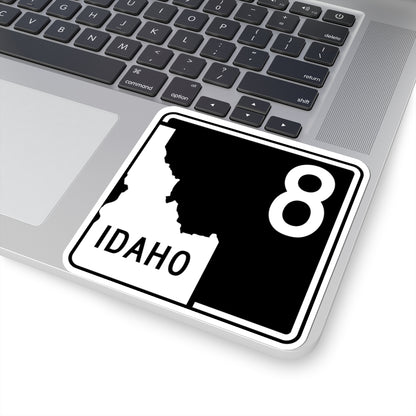 ID-8 (Idaho) (Road Sign) STICKER Vinyl Kiss-Cut Decal