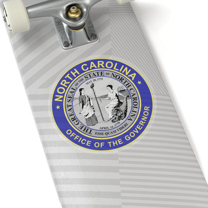 Seal of the Governor of North Carolina - STICKER Vinyl Kiss-Cut Decal