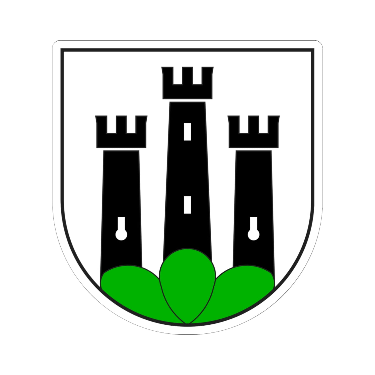 Susch wappen (Switzerland) (Coat of Arms) STICKER Vinyl Kiss-Cut Decal
