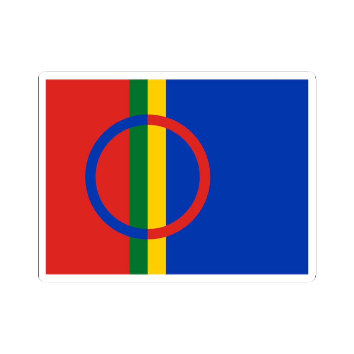 Sami flag (Sweden) STICKER Vinyl Kiss-Cut Decal