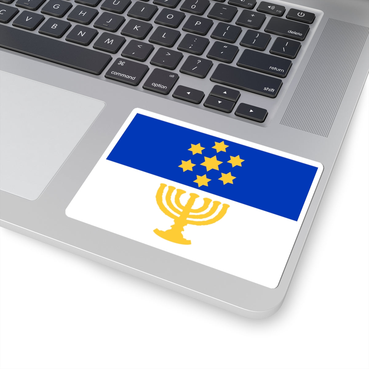 Israel Flag Proposal No.58 by Benyamin Bergi (Israel) STICKER Vinyl Kiss-Cut Decal