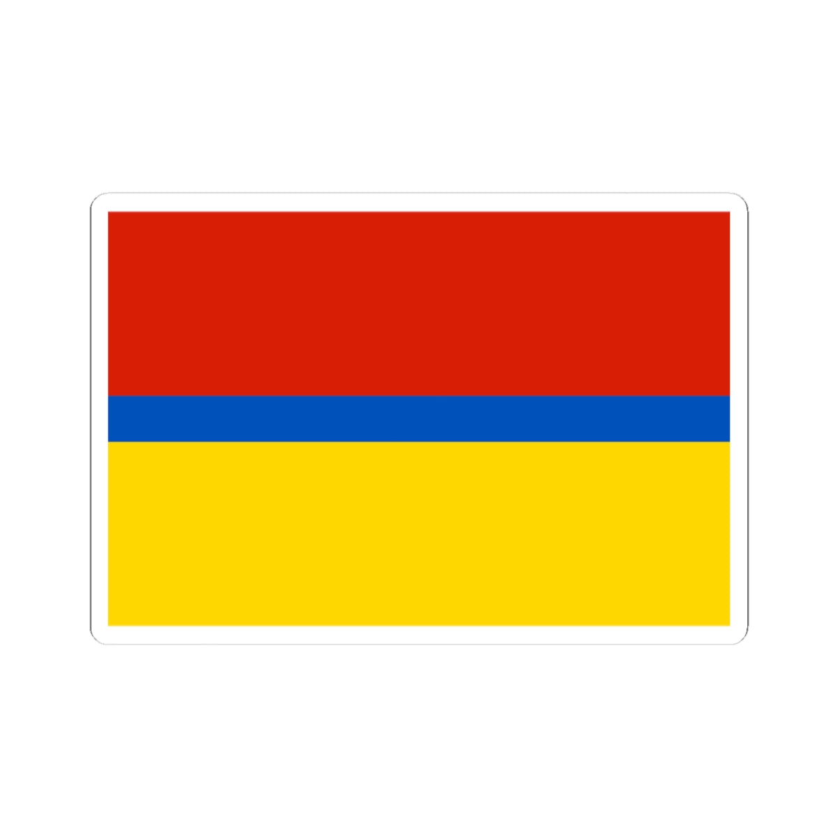 Flag of Staropoltavsky rayon Volgograd oblast (Russia) STICKER Vinyl Kiss-Cut Decal