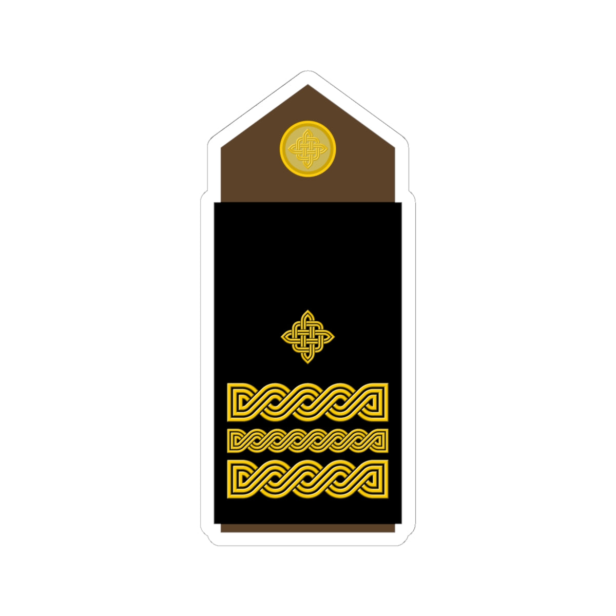 Army HRV OF 06 (Croatia) (Military Rank) STICKER Vinyl Kiss-Cut Decal