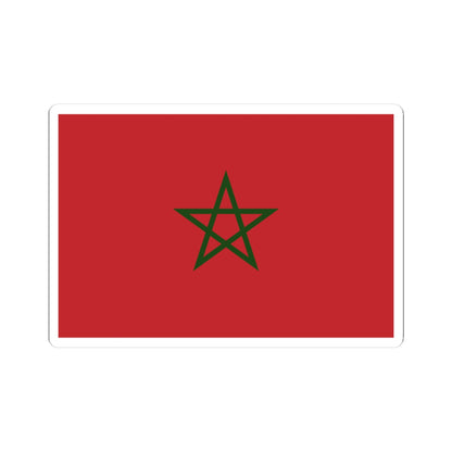Flag of Morocco palm leaf (Morocco) STICKER Vinyl Kiss-Cut Decal