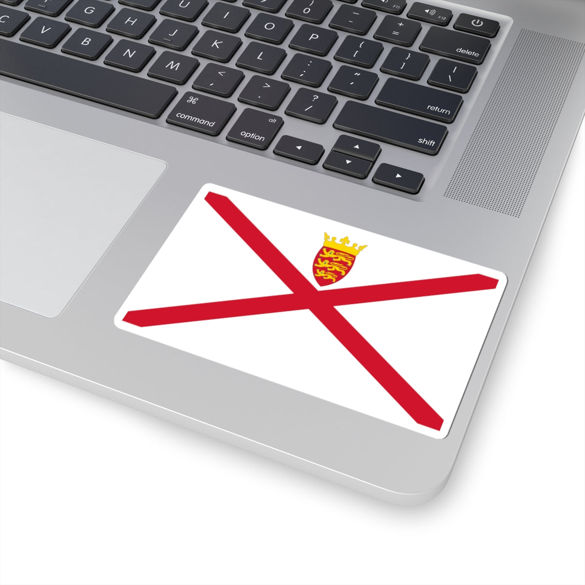 Flag of Jersey (United Kingdom) STICKER Vinyl Kiss-Cut Decal