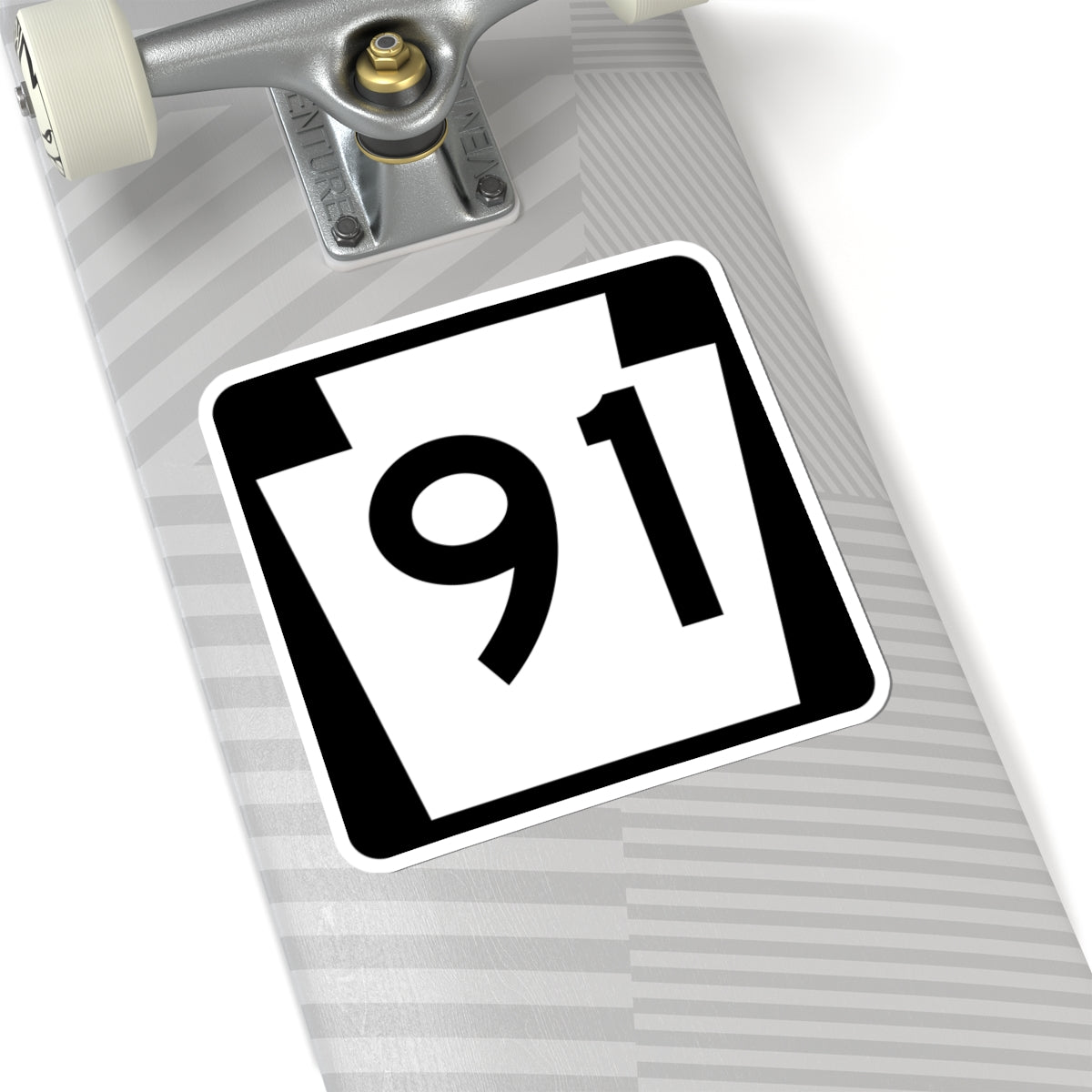 PA-91 (Pennsylvania) (Road Sign) STICKER Vinyl Kiss-Cut Decal