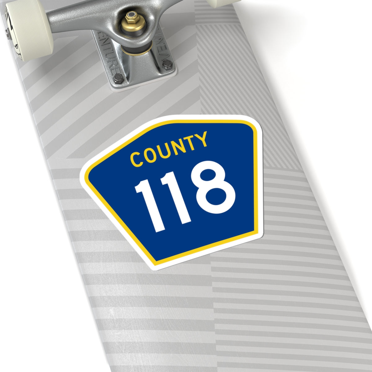 County 118 MN (Minnesota) (Road Sign) STICKER Vinyl Kiss-Cut Decal