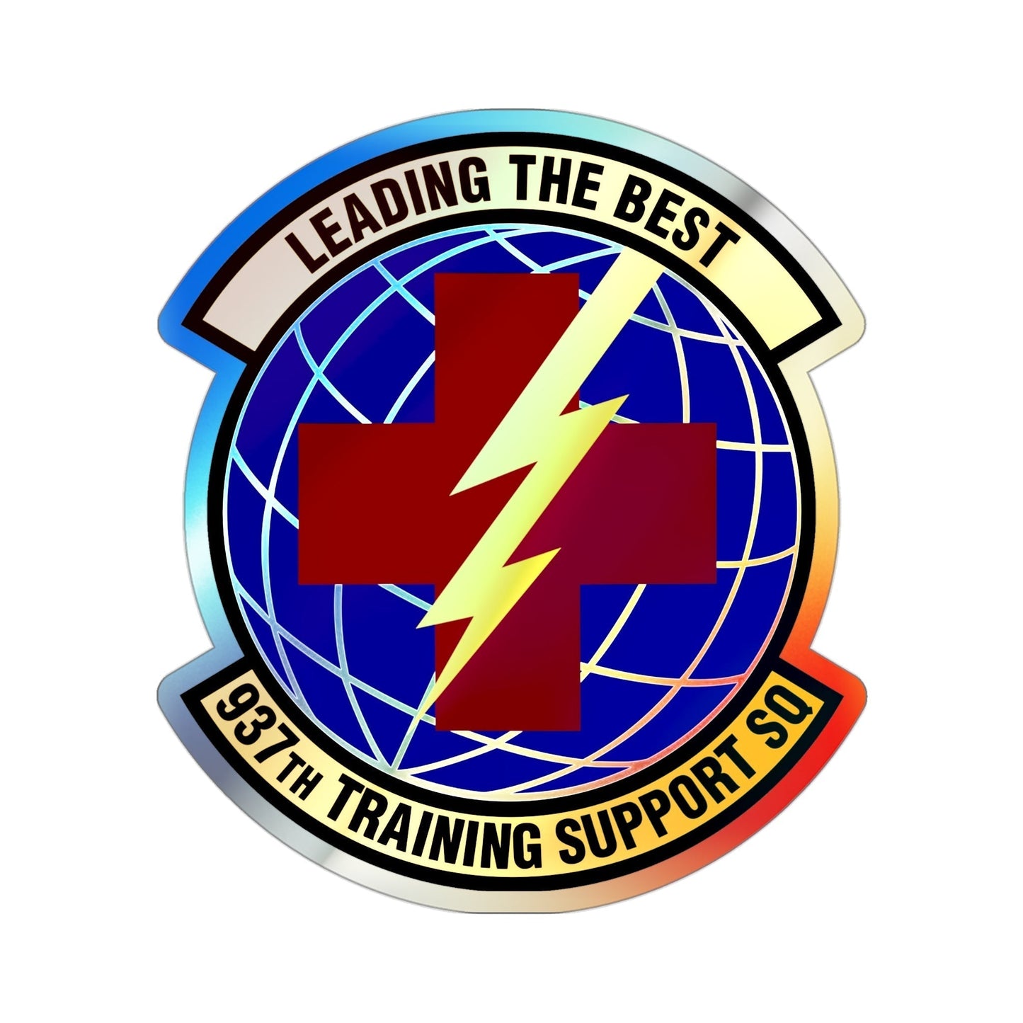 937th Training Support Squadron (U.S. Air Force) Holographic STICKER Die-Cut Vinyl Decal-3 Inch-The Sticker Space