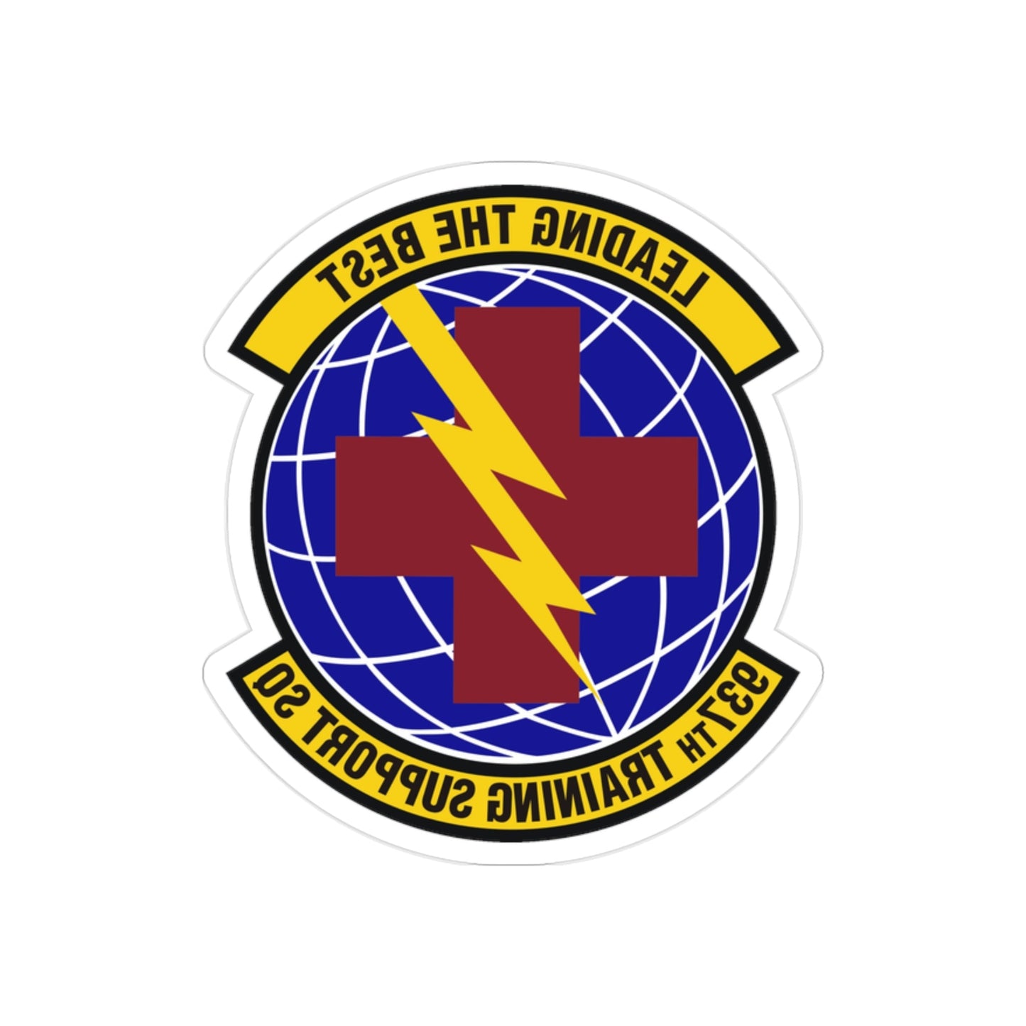 937th Training Support Squadron (U.S. Air Force) REVERSE PRINT Transparent STICKER-2 Inch-The Sticker Space