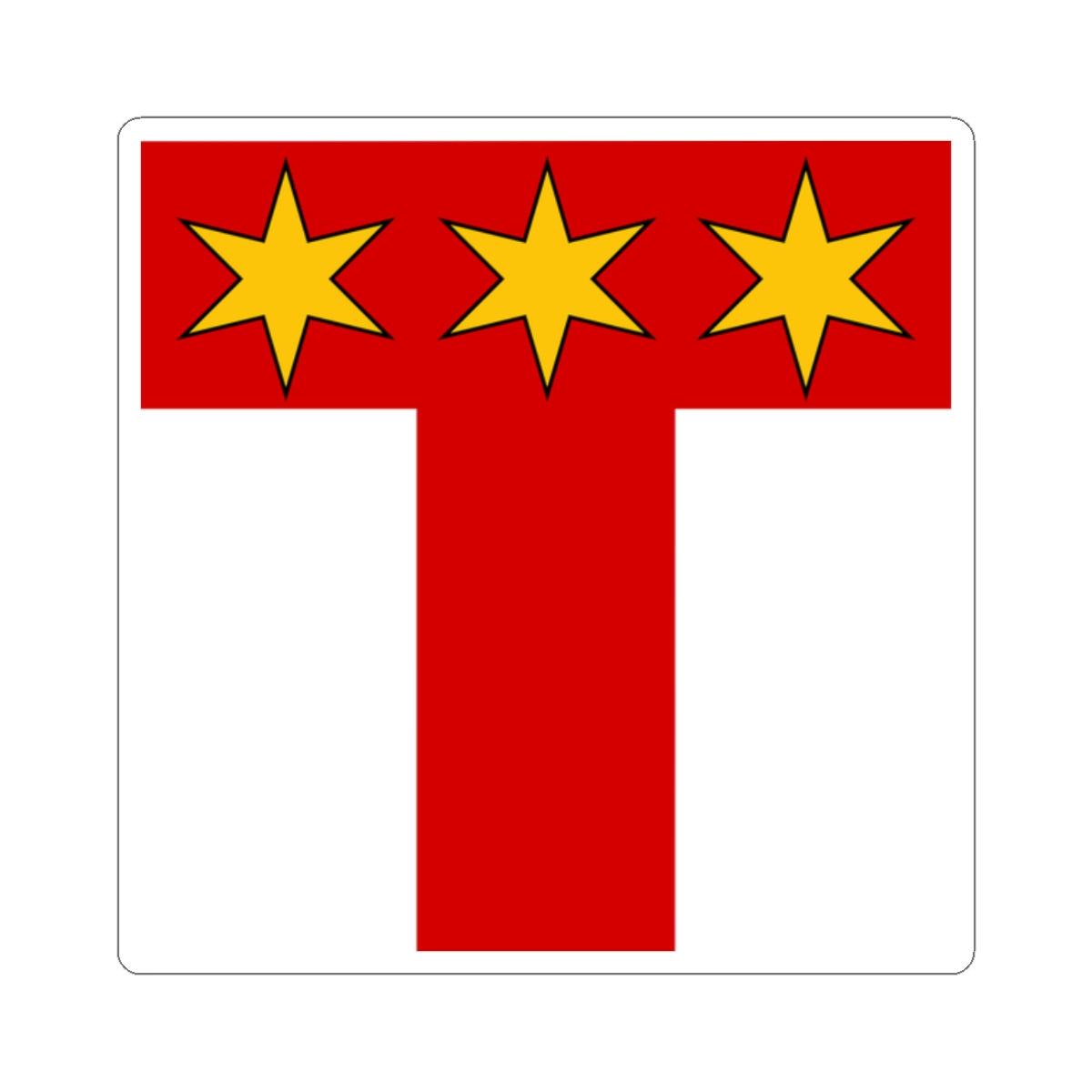 CHE Ammann Flag (Switzerland) STICKER Vinyl Kiss-Cut Decal
