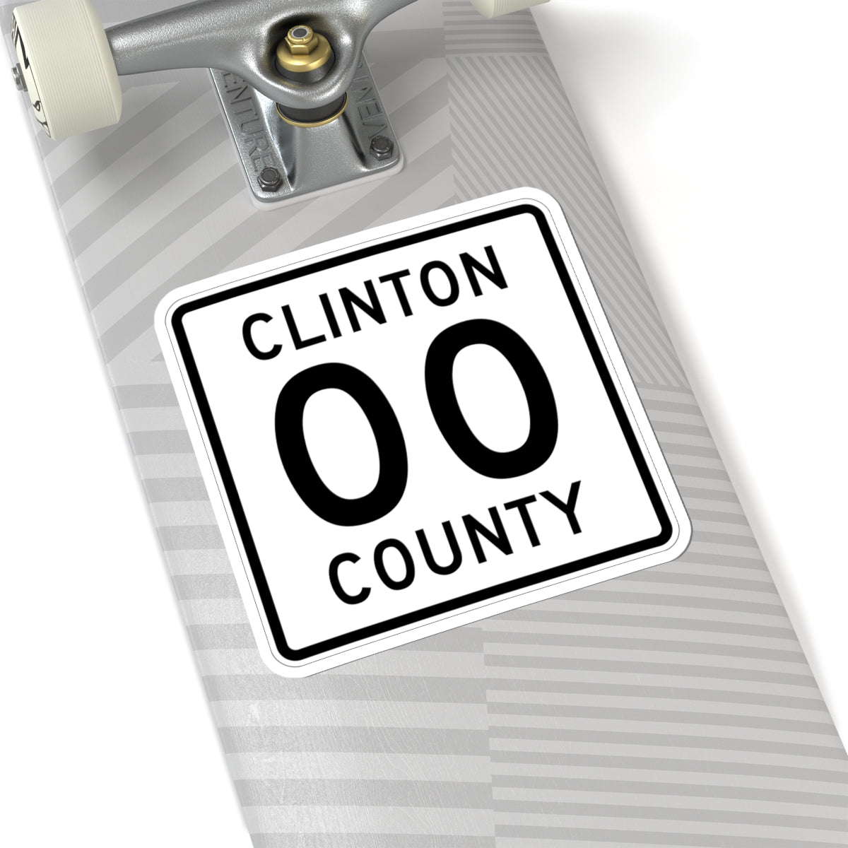 County Road square template (Minnesota) (Road Sign) STICKER Vinyl Kiss-Cut Decal