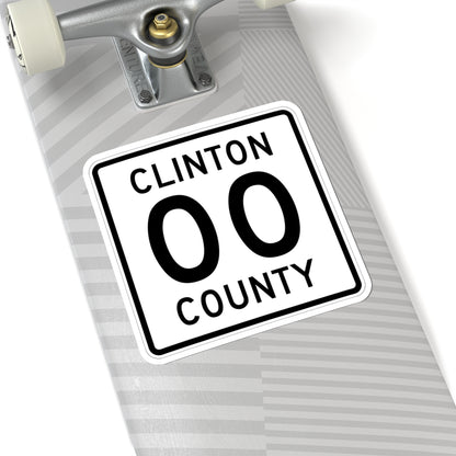 County Road square template (Minnesota) (Road Sign) STICKER Vinyl Kiss-Cut Decal