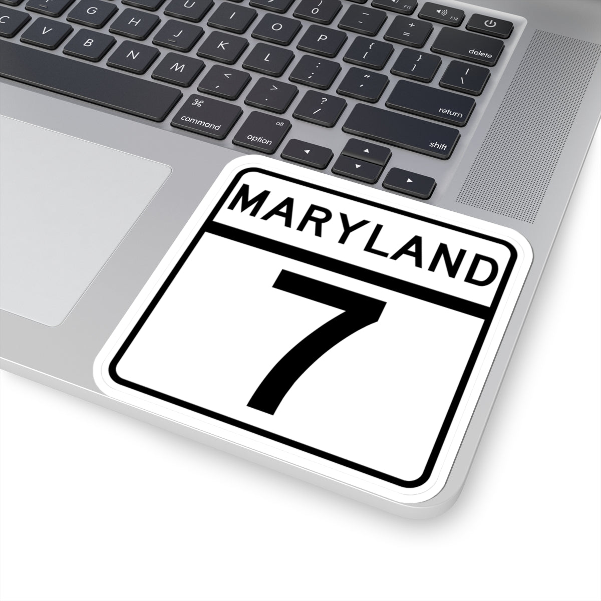 MD Route 7 (Maryland) (Road Sign) STICKER Vinyl Kiss-Cut Decal