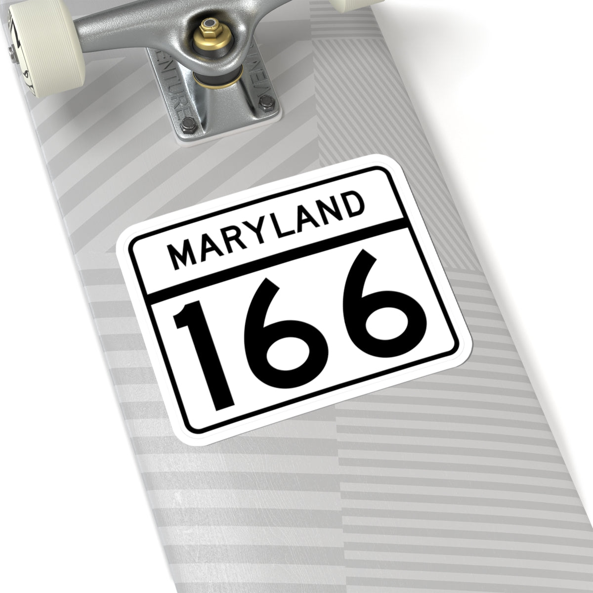 MD Route 166 (Maryland) (Road Sign) STICKER Vinyl Kiss-Cut Decal