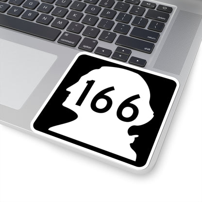 WA-166 (Washington) (Road Sign) STICKER Vinyl Kiss-Cut Decal