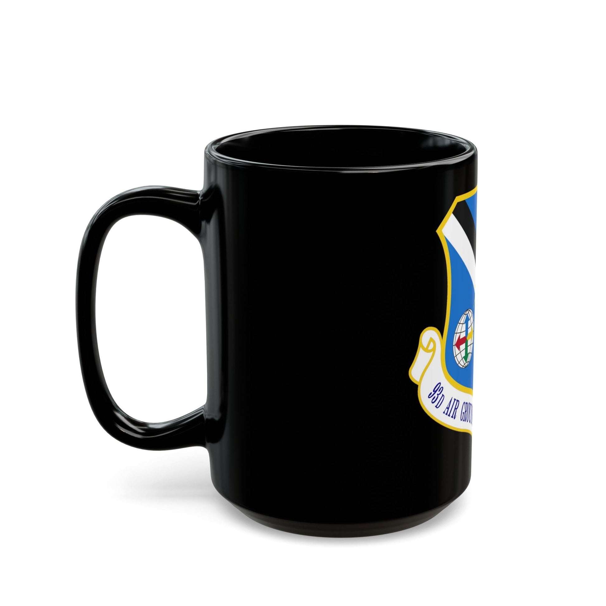 93d Air Ground Operations Wing Emblem (U.S. Air Force) Black Coffee Mug-The Sticker Space