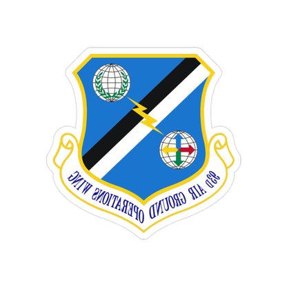 93d Air Ground Operations Wing Emblem (U.S. Air Force) REVERSE PRINT Transparent STICKER-2" × 2"-The Sticker Space