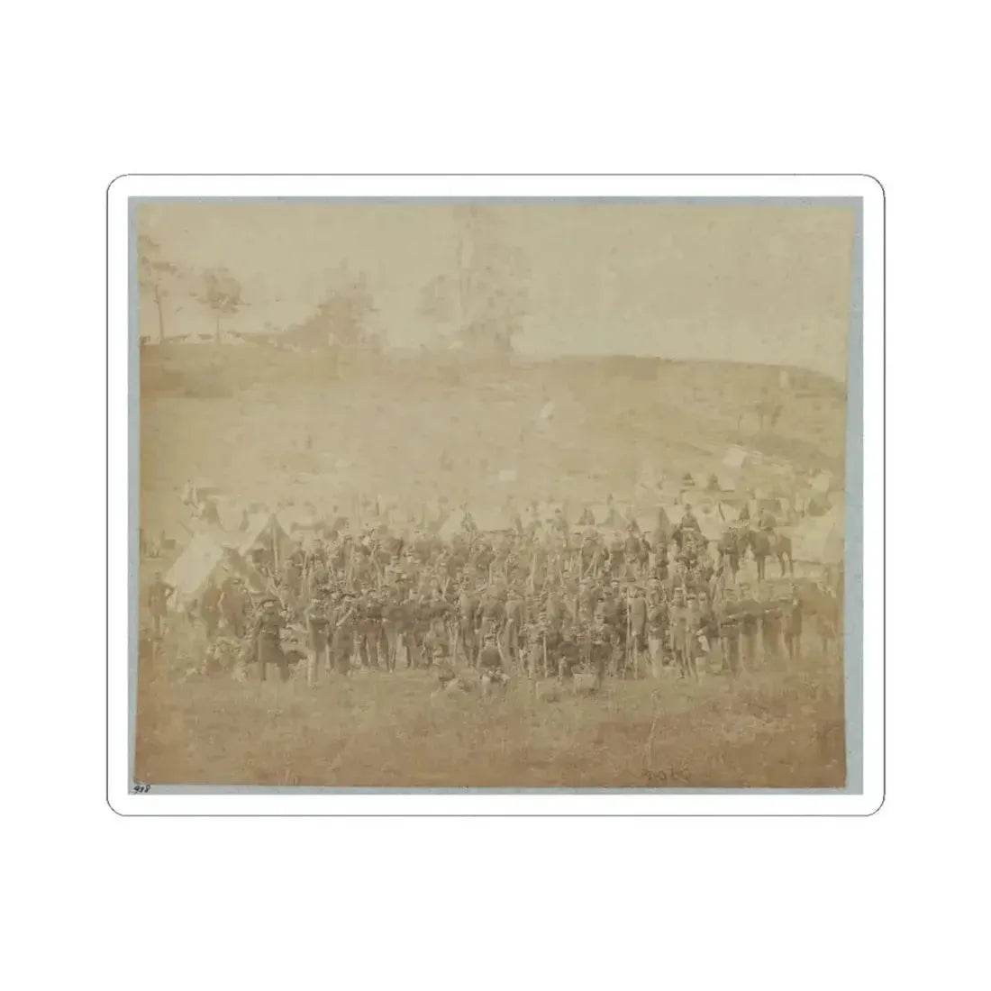 93D New York Infantry, Antietam, Md, Sept., 1862 (I.E. Oct. 4, 1862) (U.S. Civil War) STICKER Vinyl Kiss-Cut Decal 4 Inch White - The Sticker Space