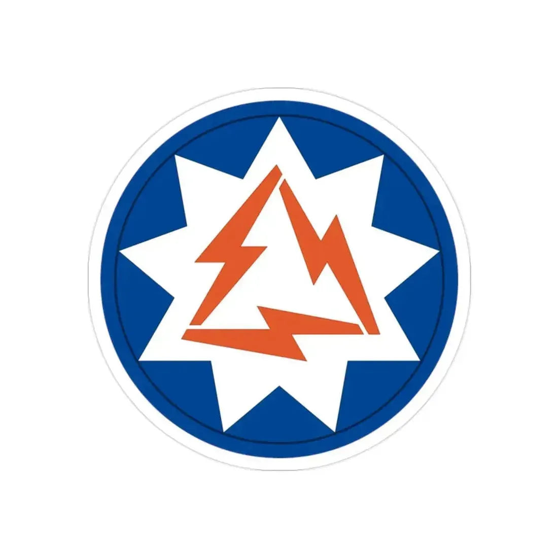 93rd Signal Brigade 2 (U.S. Army) REVERSE PRINT Transparent Die-Cut STICKER 2 Inch Die-Cut Transparent - The Sticker Space