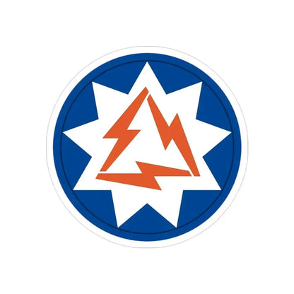 93rd Signal Brigade 2 (U.S. Army) REVERSE PRINT Transparent Die-Cut STICKER 2 Inch Die-Cut Transparent - The Sticker Space