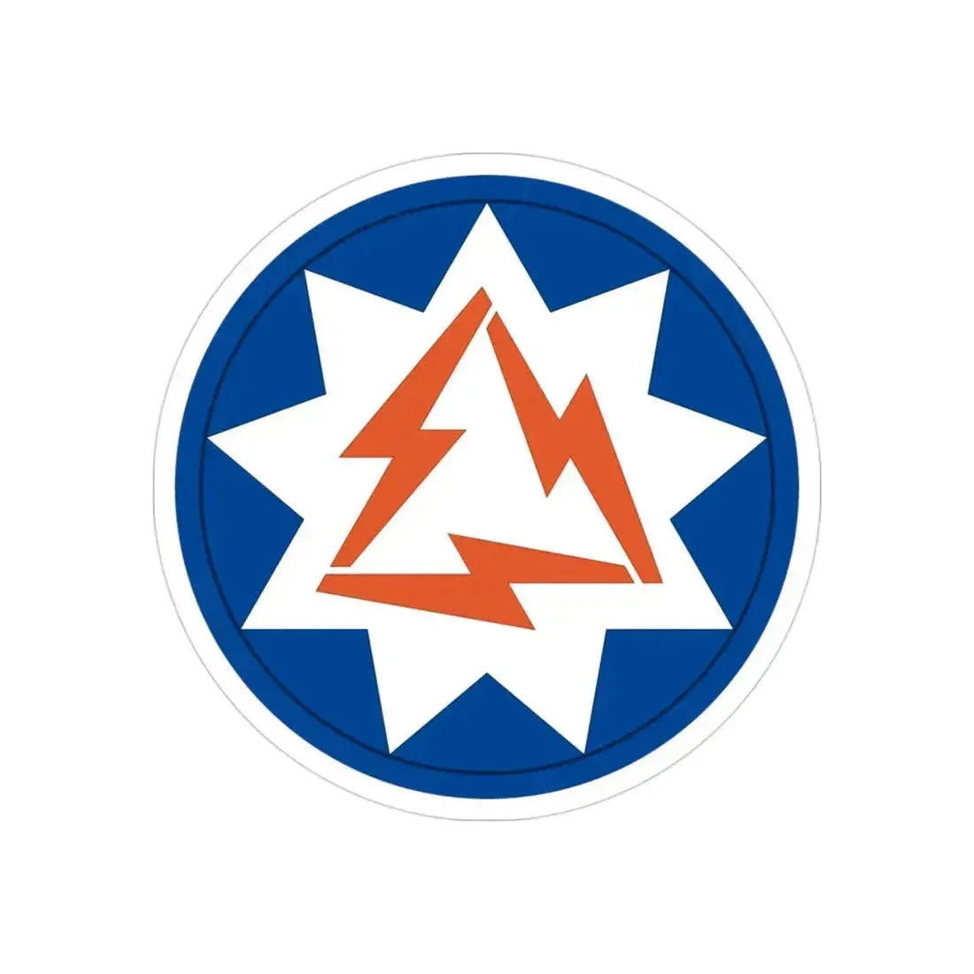 93rd Signal Brigade 2 (U.S. Army) REVERSE PRINT Transparent Die-Cut STICKER 3 Inch Die-Cut Transparent - The Sticker Space